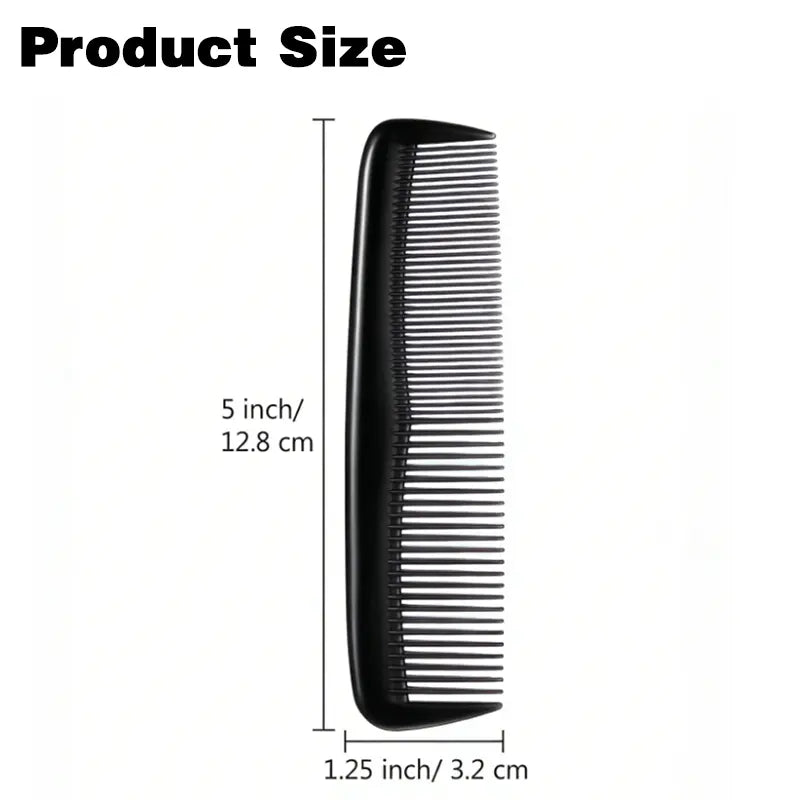 12 Pcs/Set Mini Black Hair Comb,Comb Set, Portable Plastic Comb,Detangling Comb,Teasing and Styling,Fine Tooth Comb,Durable,Flexible,Anti-Static,Salon/Hotel/Pocket Use,Travelcomb,Saloncomb,Pocket Size Comb,Bulk Combs,Tiktokmademebuyit
